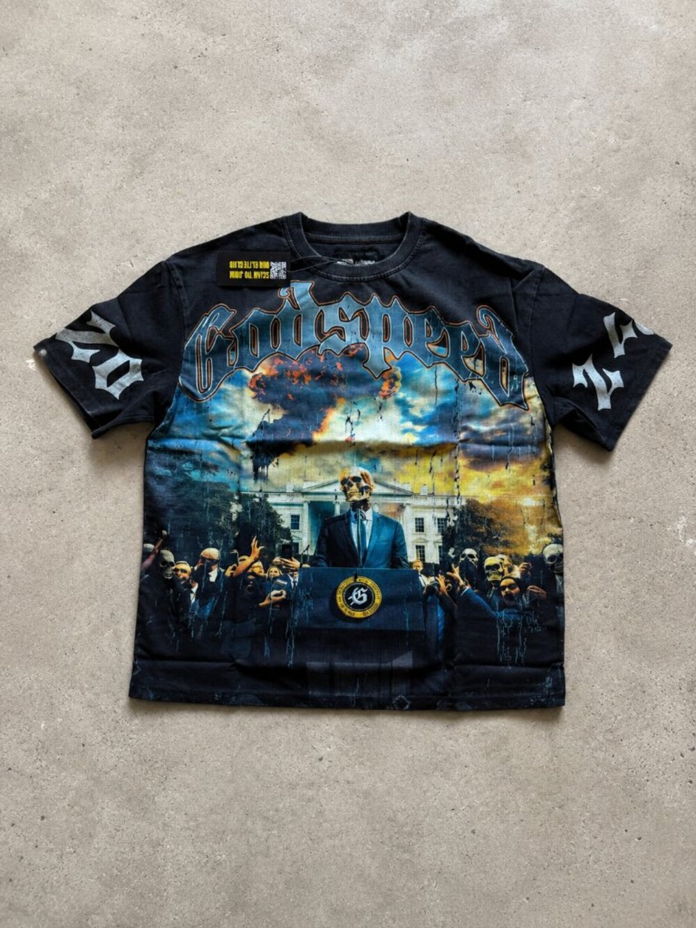 Godspeed ‘V.O.D. 2024’ Tee T Shirt - Black - Size Medium